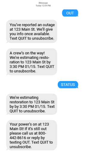 texts on phone